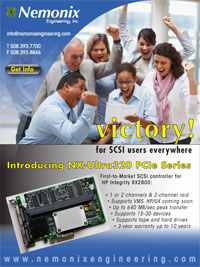 Victory for SCSI users of HP Integrity rx2800